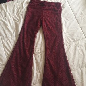 Maroon bellbottoms